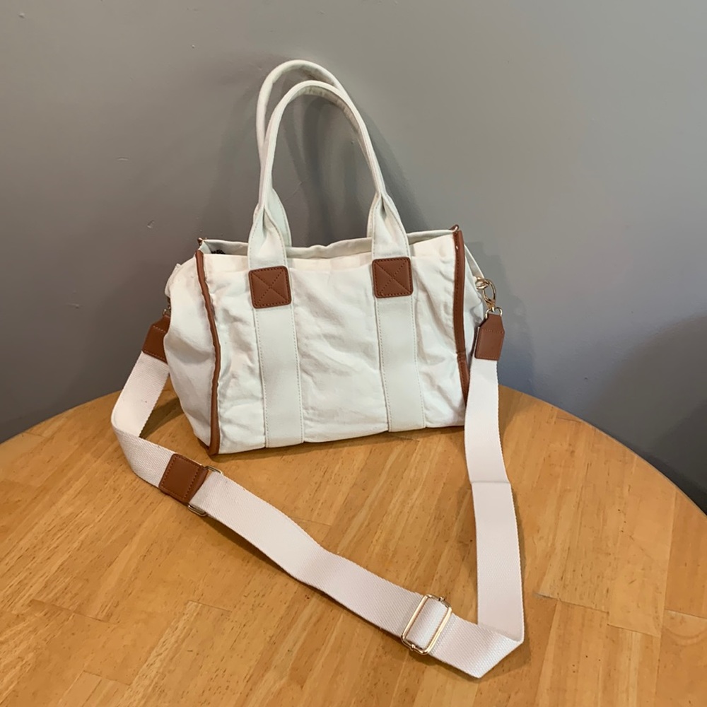 Canvas satchel crossbody